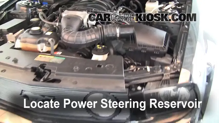 2006 Ford Mustang GT 4.6L V8 Coupe Power Steering Fluid Check Fluid Level